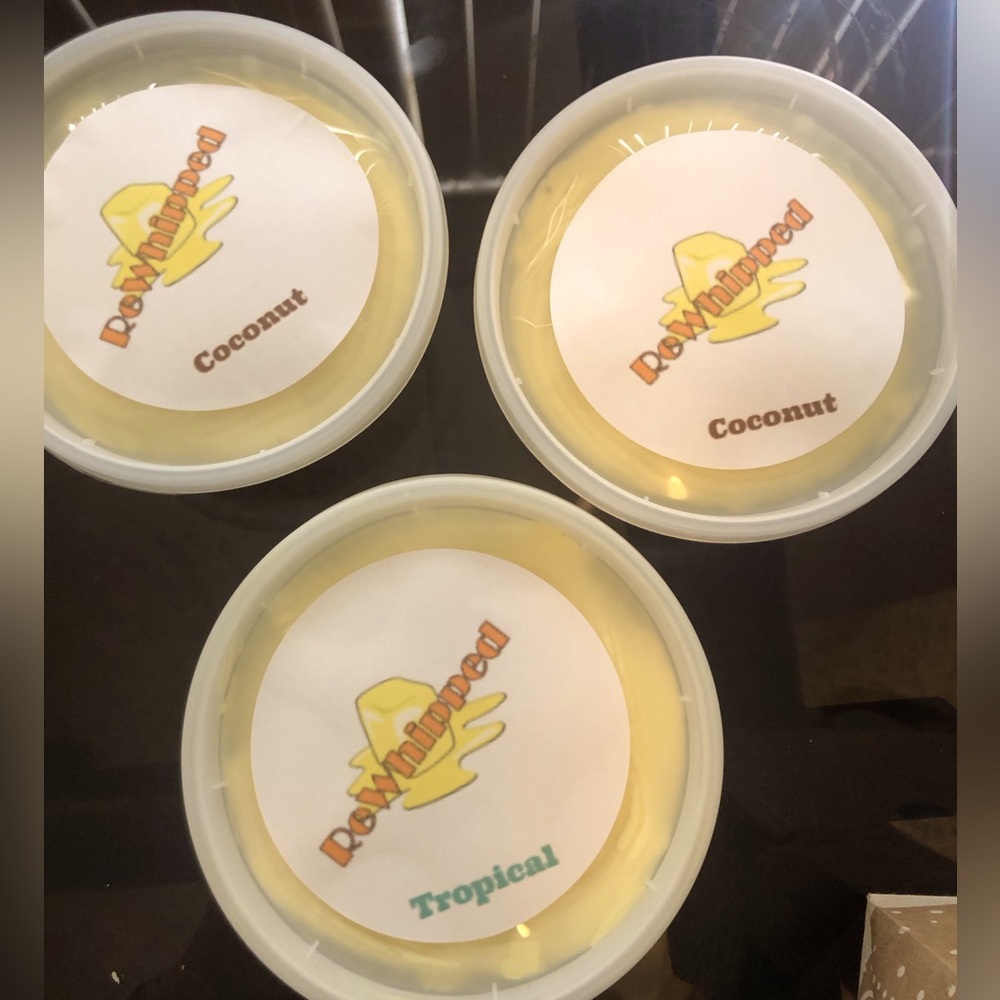 Whipped shea butter. ReWhipped is a homemade whipped shea butter. 8oz